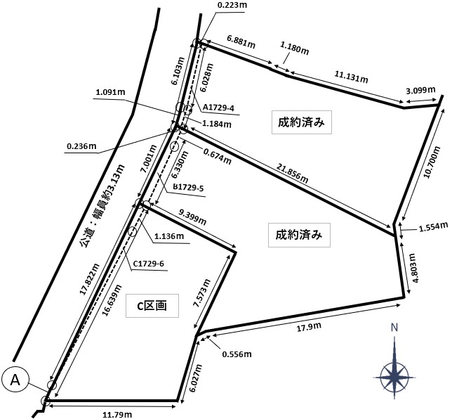 小牧市久保一色C区画　土地