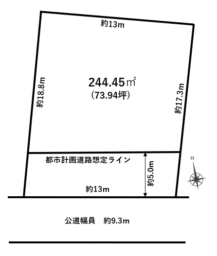小牧市小牧５丁目　土地