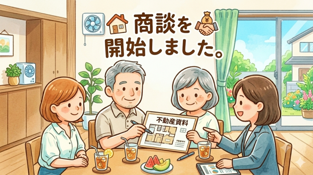 小牧市南外山A区画　商談になりました。
